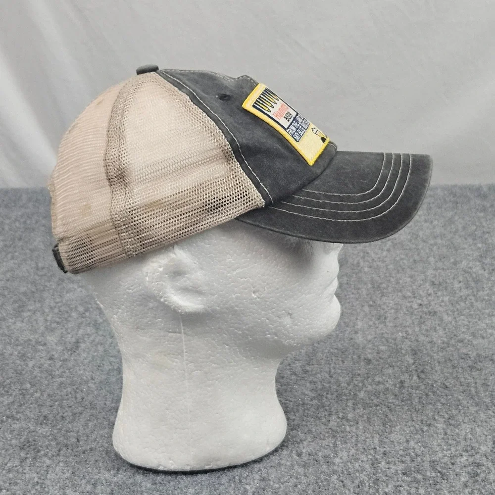 Y2K Hamms Beer Trucker Hat Gray Tan Trucker Cap Snapback Beercore Work Pit Bull‎ - Picture 3 of 8